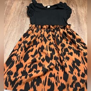 Girls leopard print dress